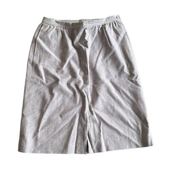 Vintage 1970's Miss Pendleton Pencil Skirt Women's 16 Pockets Front Slit Purple - Picture 1 of 8